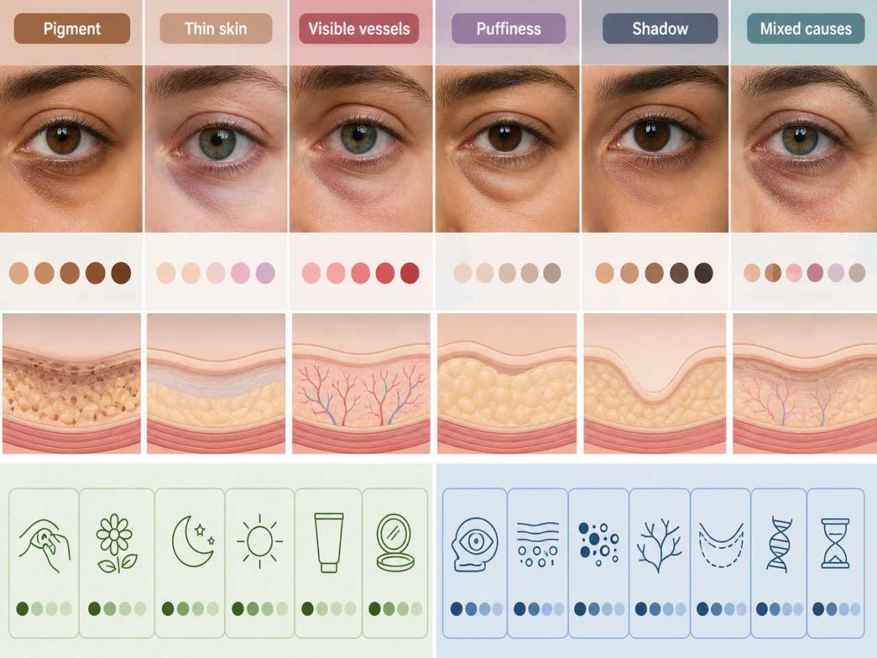 A gentle evidence guide to normal under-eye variation and realistic options
